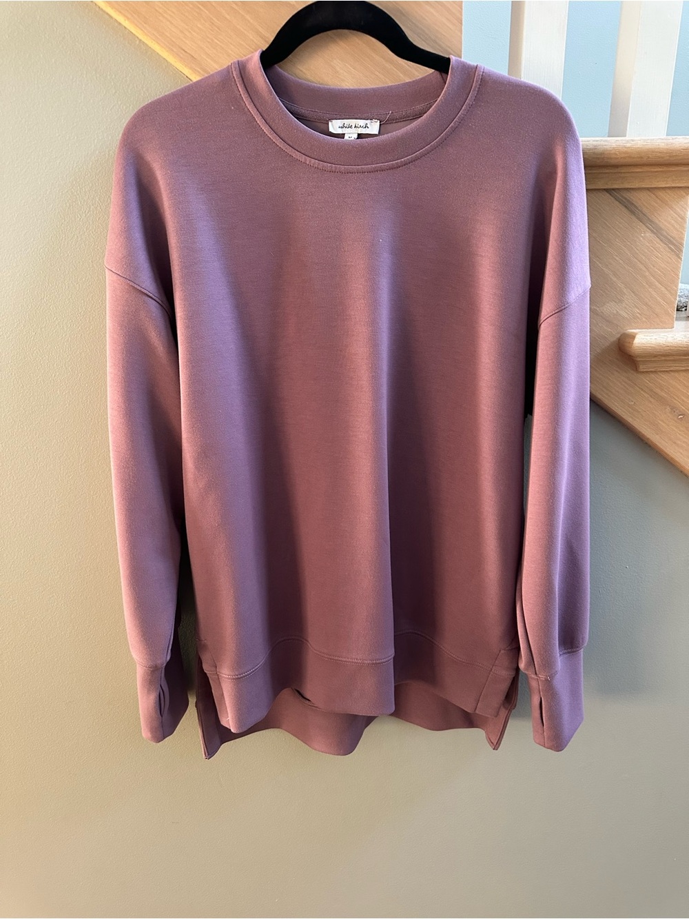 white birch Mauve Crewneck Pullover